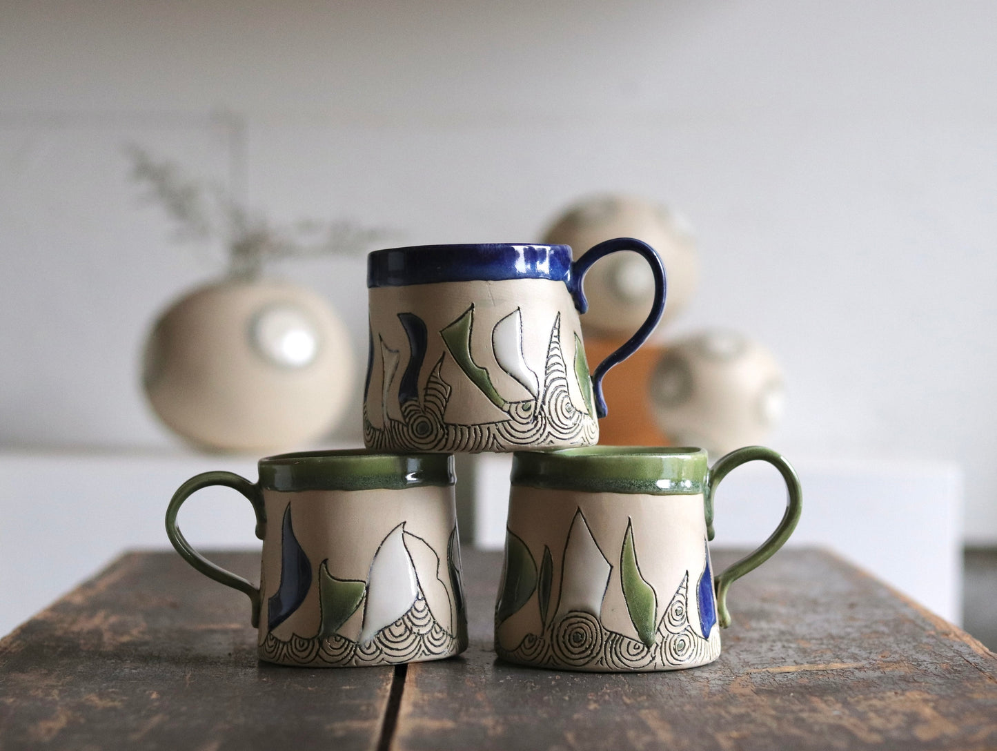 Mug - White Abstract