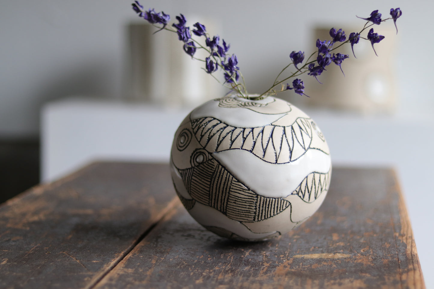 Orb - White - Abstract - Medium