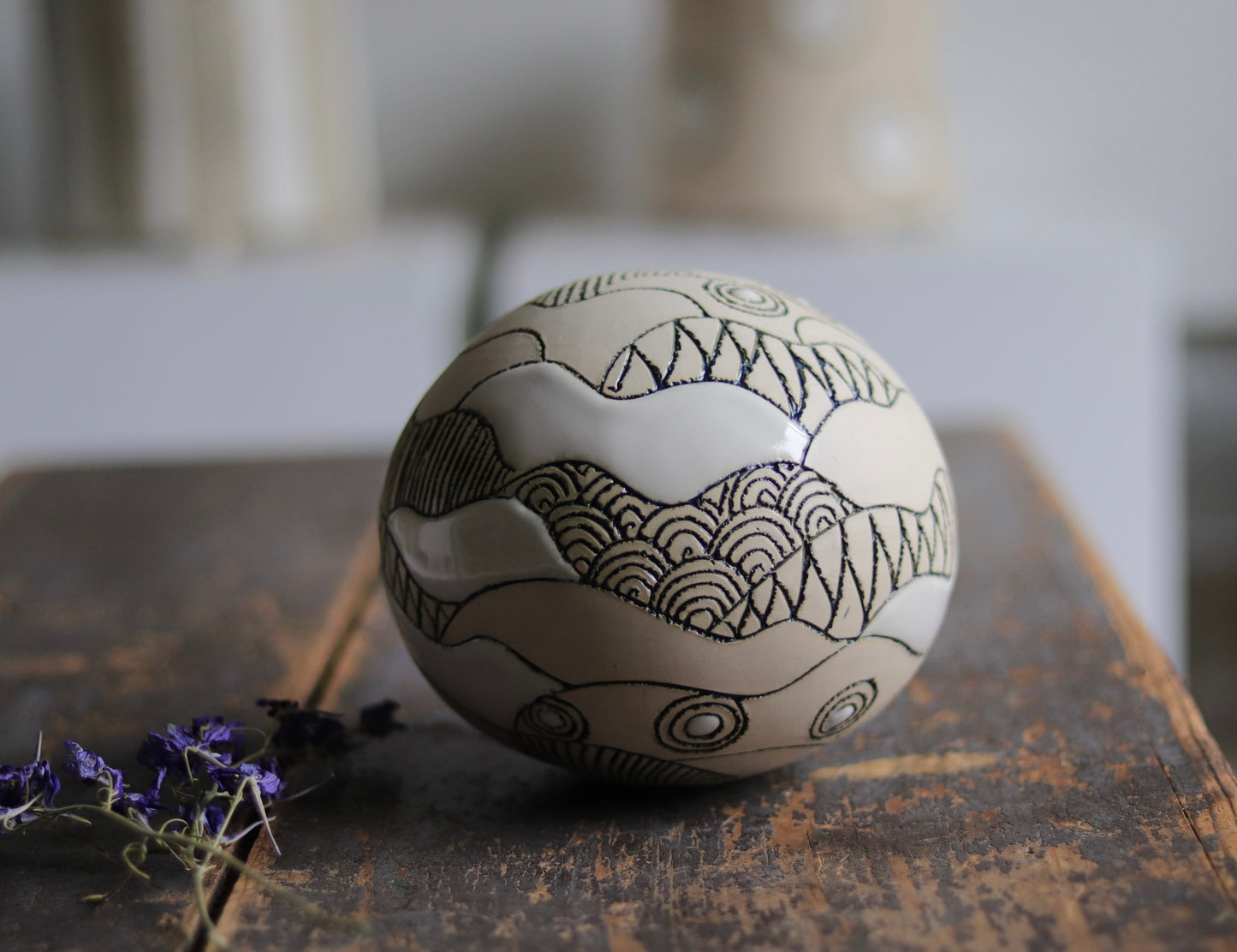 Orb - White - Abstract - Medium