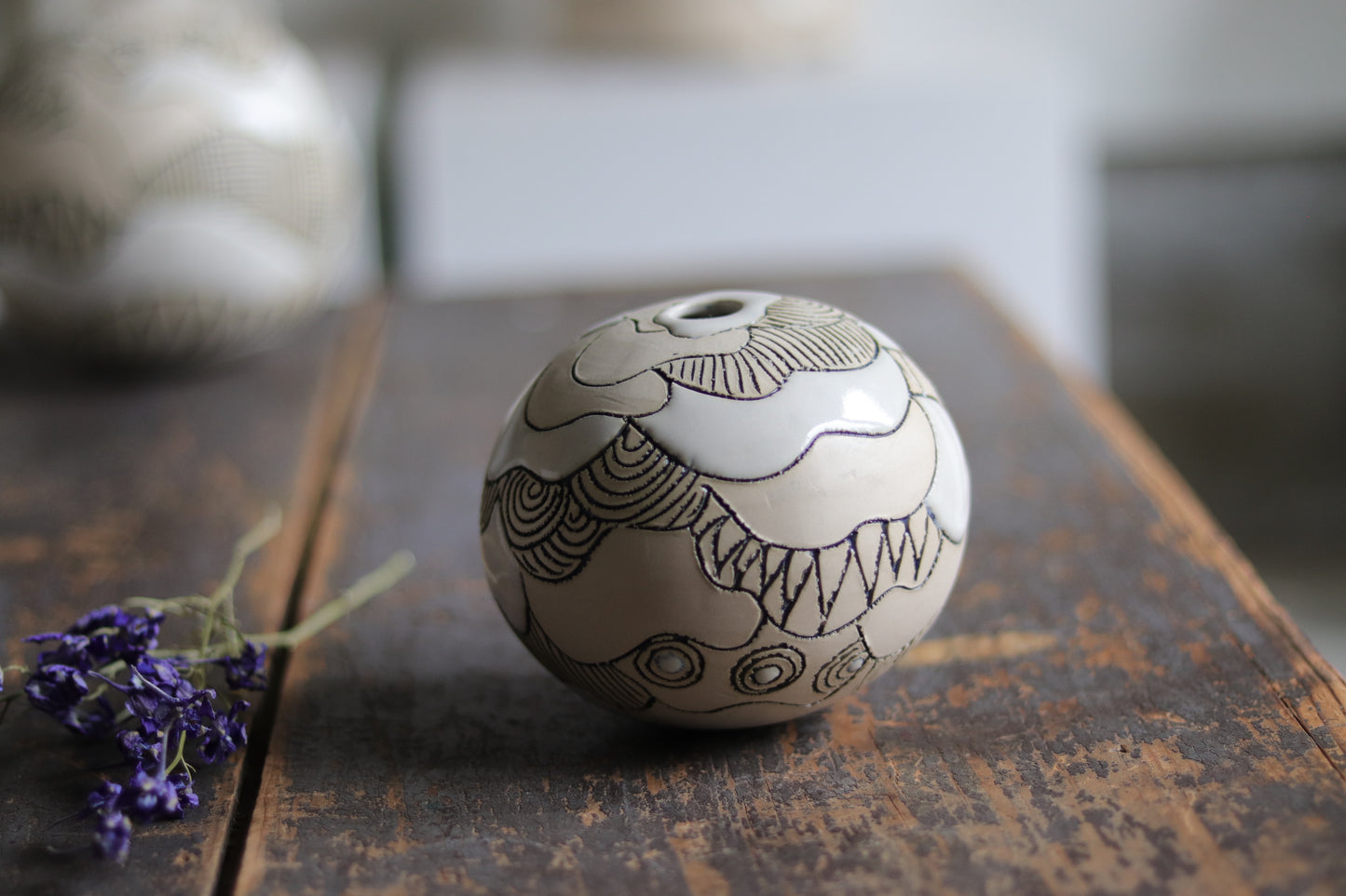 Orb - White - Abstract - Small